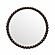Baria Walnut Finish Round Wall Mirror by TOV Furniture