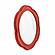 Zeva Red Wall Mirror by TOV Furniture