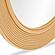 Tanya Natural Rattan Round Wall Mirror by TOV Furniture