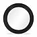 Tanya Black Rattan Round Wall Mirror by TOV Furniture