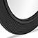 Tanya Black Rattan Round Wall Mirror by TOV Furniture
