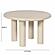 Barbara Cream Textured Indoor / Outdoor 47 inch Round Dining Table by TOV Furniture