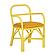 Ginny Yellow Rattan Dining Chair by TOV Furniture