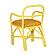 Ginny Yellow Rattan Dining Chair by TOV Furniture