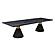 Rishi Black Rope Rectangular Table by TOV Furniture