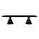 Rishi Black Rope Rectangular Table by TOV Furniture