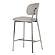 Ariana Gray Counter Stool - Silver Legs (Set of 2) by TOV Furniture