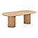 Brandy Natural Ash Wood Oval Dining Table by TOV Furniture