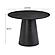 Sahara Black Oak Round Dining Table by TOV Furniture