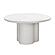 Elika White Faux Plaster Round Dining Table by TOV Furniture