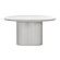 Elika White Faux Plaster Round Dining Table by TOV Furniture