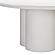 Elika White Faux Plaster Round Dining Table by TOV Furniture