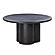 Elika Black Faux Plaster Round Dining Table by TOV Furniture