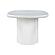 Elika White Faux Plaster Oval Dining Table by TOV Furniture