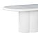 Elika White Faux Plaster Oval Dining Table by TOV Furniture