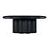 Elika Black Faux Plaster Oval Dining Table by TOV Furniture