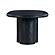 Elika Black Faux Plaster Oval Dining Table by TOV Furniture