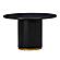 Chelsea Black Oak Round Dining Table by TOV Furniture