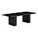 Chelsea Black Oak Rectangular Dining Table by TOV Furniture