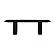 Chelsea Black Oak Rectangular Dining Table by TOV Furniture