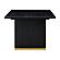 Chelsea Black Oak Rectangular Dining Table by TOV Furniture