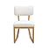Bobbie Cream Recycled Fabric Dining Chair by TOV Furniture