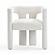 Sloane Bone White Recycled Fabric Chair by TOV Furniture