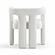 Sloane Bone White Recycled Fabric Chair by TOV Furniture