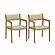 Ari Cream Performance Vegan Leather Dining Chair - Set of 2 by TOV Furniture