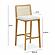 Gerri Performance Tweed and Rattan Counter Stool by TOV Furniture