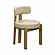 Odessa Taupe Vegan Leather Dining Chair by TOV Furniture