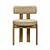 Odessa Taupe Vegan Leather Dining Chair by TOV Furniture