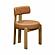Odessa Saddle Brown Vegan Leather Dining Chair by TOV Furniture