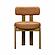 Odessa Saddle Brown Vegan Leather Dining Chair by TOV Furniture