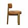 Odessa Saddle Brown Vegan Leather Dining Chair by TOV Furniture