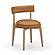 Nikita Saddle Brown Performance Vegan Leather Dining Chair by TOV Furniture