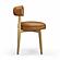 Nikita Saddle Brown Performance Vegan Leather Dining Chair by TOV Furniture