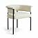 Taylor Cream Vegan Leather Dining Chair by TOV Furniture