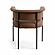 Taylor Saddle Brown Vegan Leather Dining Chair by TOV Furniture