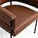 Taylor Saddle Brown Vegan Leather Dining Chair by TOV Furniture
