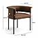 Taylor Saddle Brown Vegan Leather Dining Chair by TOV Furniture
