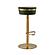 Astro Malachite Green and Gold Adjustable Stool by TOV Furniture