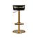 Astro Black and Gold Adjustable Stool by TOV Furniture