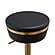 Astro Black and Gold Adjustable Stool by TOV Furniture