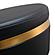 Astro Black and Gold Adjustable Stool by TOV Furniture