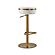 Astro White and Gold Adjustable Stool by TOV Furniture