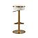 Astro White and Gold Adjustable Stool by TOV Furniture