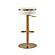 Astro White and Gold Adjustable Stool by TOV Furniture