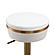 Astro White and Gold Adjustable Stool by TOV Furniture