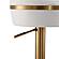 Astro White and Gold Adjustable Stool by TOV Furniture